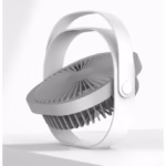 Mini ventilator pentru birou cu usb, Flippy, rotire 360 grade, 3 viteze, 1500 mA, 13.5 x 12,8, Alb - imagine 6