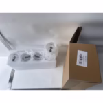 Set 4 Pahare din Sticla, Flippy, Capace din Plastic si Paie Incluse, 500 mL, Transparente - imagine 2
