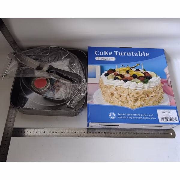 Set de 216 Piese de Copt pentru Prajituri, Flippy, 3 Tavi de Copt, Nivelator, Forme Cupcake, Pos pentru Ornat cu 7 Capete, Feliator Tort, din Otel Inoxidabil, Multicolor - imagine 2