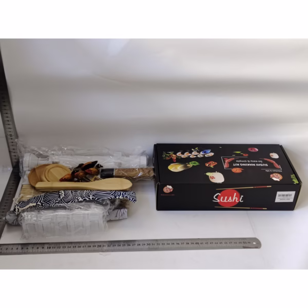 Set Ustensile pentru Sushi, Flippy, Set din 24 Accesorii pentru Sushi, Set pentru Sushi HOME MADE, Cutit Inclus, Forme, Betisoare, Multicolor - imagine 2
