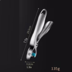 Clema pentru Boluri, Flippy, Anti-Alunecare, din Otel Inoxidabil si Silicon, de Uz Casnic, Rezistent la Temperaturi Inalte, 19.5x3.2 cm, Gri - imagine 5