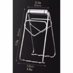 Clema pentru Boluri, Flippy, Anti-Alunecare, din Otel Inoxidabil, Extindere, pentru Oale, Tigai, de Uz Casnic, Rezistent la Temperaturi Inalte, 19.5x9.8x8 cm, Gri - imagine 5