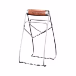 Clema pentru Boluri, Flippy, Anti-Alunecare, din Otel Inoxidabil, Extindere, pentru Oale, Tigai, de Uz Casnic, Rezistent la Temperaturi Inalte, 19.5x9.8x8 cm, Maner Maro, Gri