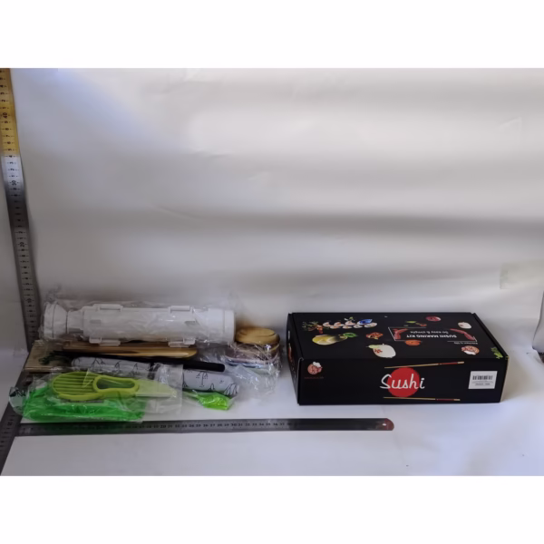 Set Ustensile pentru Sushi, Flippy, Set din 31 Accesorii pentru Sushi, Set pentru Sushi HOME MADE, Cutit Inclus, Forme, Betisoare, Multicolor - imagine 2