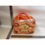 Geantă Frigorifică, Flippy, cu Desene Animate 3D, Portabilă pentru Copii, de Prânz, din Pânză Oxford, 23x13x19 cm, Model Catelus, Maro - imagine 2