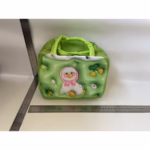 Geantă Frigorifică, Flippy, cu Desene Animate 3D, Portabilă pentru Copii, de Prânz, din Pânză Oxford, 23x13x19 cm, Model Ratusca, Verde - imagine 2