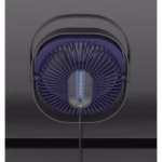 Mini ventilator pentru birou cu usb, Flippy, rotire 360 grade, 3 viteze, 4000 mA, 13.5 x 12,8, Albastru - imagine 3