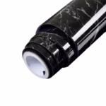 Tapet Autocolant pentru Bucatarie, Flippy, Rola cu Efect de Marmura, Folie Autoadeziva, 40cmx100cm, Negru - imagine 3