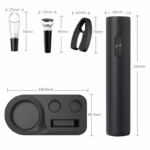Set Tirbuson Electric din 5 piese, Flippy, Deschizator Electric, cu Baterii, Multifunctional, 23x14cm, Negru - imagine 4