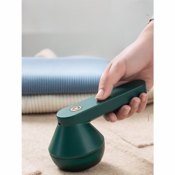 Aparat Pentru Curatat Scame, Par Si Praf, Flippy, Pentru Diferite Tipuri De Material, Cu Lame Din Otel Inoxidabil, Incarcare Prin USB Type-C, Cu Perie De Curatare si Cablu USB Incluse, Verde, 135 x 75 mm - imagine 4