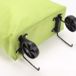Geanta Pliabila, Flippy, 2 in 1, Carucior cu Roti, pentru Cumparaturi, 19 l, Verde, Plastic, 39 x 46 x 12 cm - imagine 6