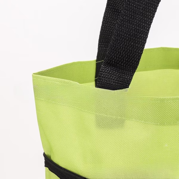 Geanta Pliabila, Flippy, 2 in 1, Carucior cu Roti, pentru Cumparaturi, 19 l, Verde, Plastic, 39 x 46 x 12 cm - imagine 5