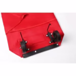 Geanta Pliabila, Flippy, 2 in 1, Carucior cu Roti, pentru Cumparaturi, 19 l, Rosu, Plastic, 39 x 46 x 12 cm - imagine 2