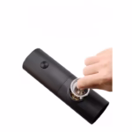 Rasnita Electrica pentru Cafea si Condimente, Flippy, Cutit de Macinare din Otel Inoxidabil, Incarcare cu Baterii, Optiuni Diferite de Macinare, Usor de Manevrat, 18x5.5cm, Negru - imagine 4