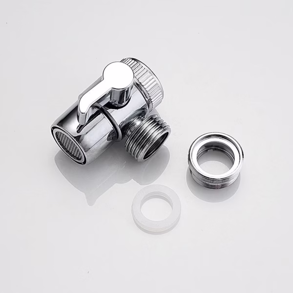 Set Extensie de Dus, Flippy, pentru Baterie Baie sau Bucatarie, 4 Piese, Filtru de Ioni Negativi, Furtun Flexibil de 1.5 Metri, Argintiu - imagine 2