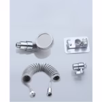 Set Extensie de Dus, Flippy, pentru Baterie Baie sau Bucatarie, 4 Piese, Filtru de Ioni Negativi, Furtun Flexibil de 1.5 Metri, Argintiu - imagine 6