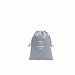Set 7 Genti de Calatorie, Flippy, pentru Depozitare, Compresibile, 7 Dimensiuni, Impermeabile, Design cu Plasa, Pliabile, Manere Robuste, Fermoar dublu, Gri - imagine 4