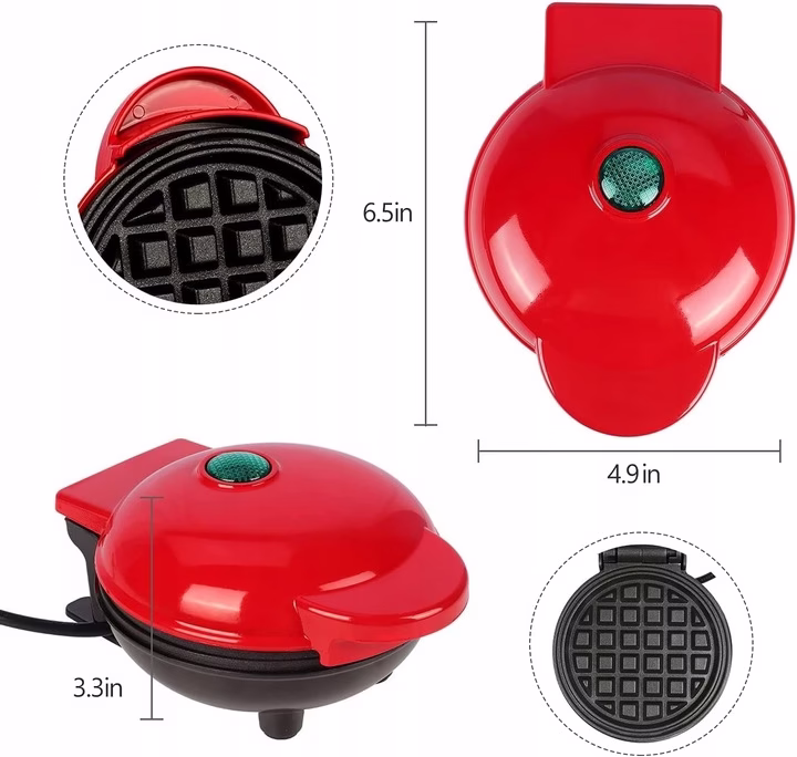 Aparat de vafe Coacerea pe două fețe Aparat de vafe CRISPY Waffles Coacere rapidă Material carcasă metal plastic