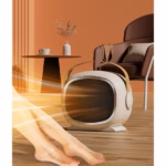 Aeroterma cu Incalzire Ceramica PTC, Flippy, din ABS, Oprire Automata, Protectie Supraincalzire, 700/1200W, 220V, 21 x 16 x 11 cm, Alb - imagine 3