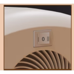 Aeroterma cu Incalzire Ceramica PTC, Flippy, din ABS, Oprire Automata, Protectie Supraincalzire, 700/1200W, 220V, 21 x 16 x 11 cm, Gri - imagine 4