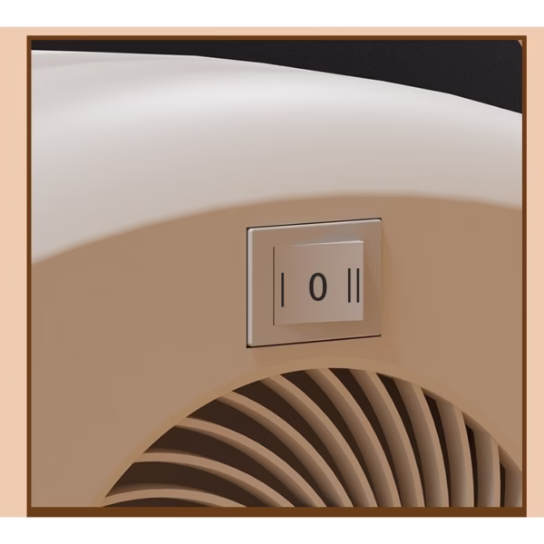 Aeroterma cu Incalzire Ceramica PTC, Flippy, din ABS, Oprire Automata, Protectie Supraincalzire, 700/1200W, 220V, 21 x 16 x 11 cm, Gri - imagine 4