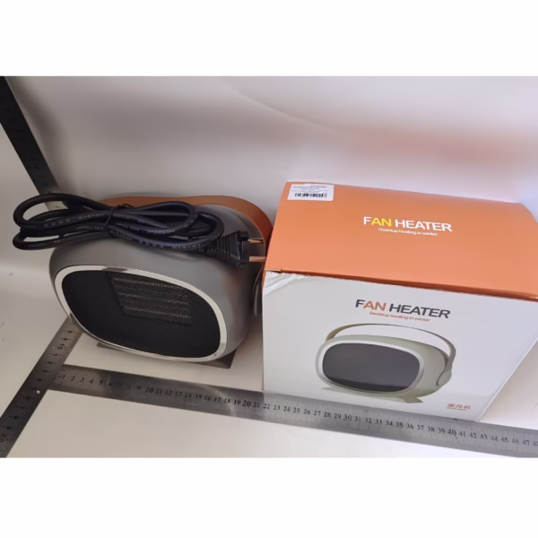 Aeroterma cu Incalzire Ceramica PTC, Flippy, din ABS, Oprire Automata, Protectie Supraincalzire, 700/1200W, 220V, 21 x 16 x 11 cm, Gri - imagine 6