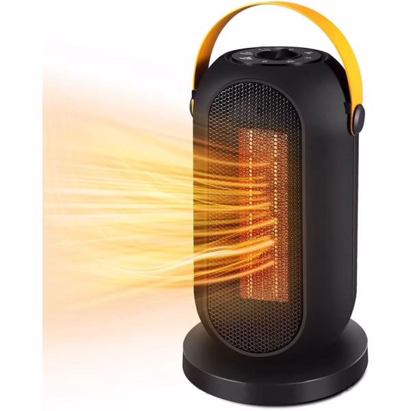 Aeroterma / Radiator Flippy PTC-1500Q1, 1200 W, 2 trepte de putere, termostat reglabil, Negru - imagine 4