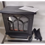 Semineu Electric, Flippy, cu Efect Flacara, 1500/1200W, Incalzire PTC, 220 V, din Plastic Ignifug, 38 x 23 x 45 cm, Negru - imagine 2