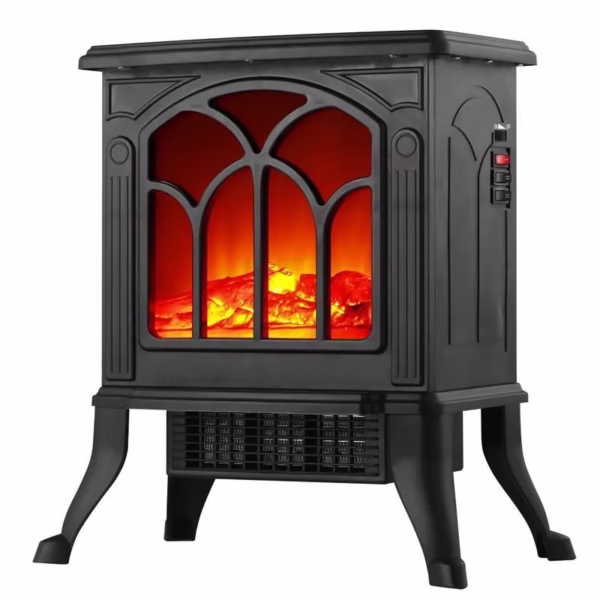 aeroterma-radiator-flippy-1500-1200w-model-semineu-cu-picioare-negru-main-670533e3c7863 Semineu Electric, Flippy, cu Efect Flacara, 1500/1200W, Incalzire PTC, 220 V, din Plastic Ignifug, 38 x 23 x 45 cm, Negru - imagine 1