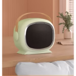 Aeroterma cu Incalzire Ceramica PTC, Flippy, din ABS, Oprire Automata, Protectie Supraincalzire, 700/1200W, 220V, 21 x 16 x 11 cm, Verde - imagine 3