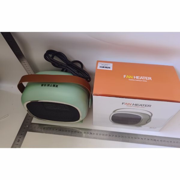 Aeroterma cu Incalzire Ceramica PTC, Flippy, din ABS, Oprire Automata, Protectie Supraincalzire, 700/1200W, 220V, 21 x 16 x 11 cm, Verde - imagine 5