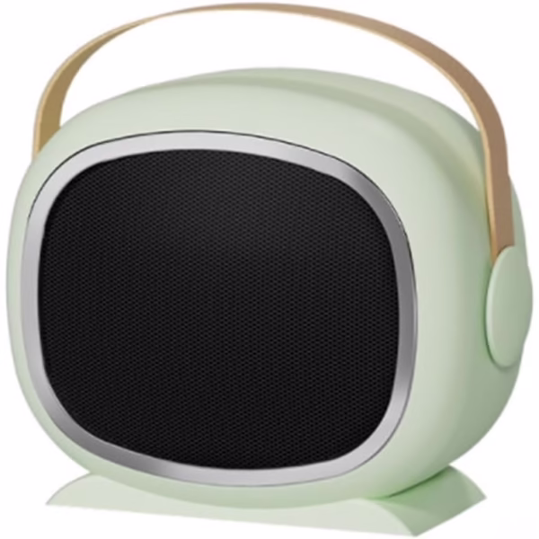Aeroterma cu Incalzire Ceramica PTC, Flippy, din ABS, Oprire Automata, Protectie Supraincalzire, 700/1200W, 220V, 21 x 16 x 11 cm, Verde - imagine 1