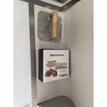 Presa Manuala pentru Carne, Flippy, din Aliaj de Aluminiu, Maner din Lemn, Presa pentru Burgeri, Usor de Curatat si Folosit, Patrata, 16x16x6 cm, Gri - imagine 2