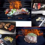 Set 4 Folii Antiaderente din Teflon, Flippy, Multifunctionale, Rezistente la Apa si Temperaturi Ridicate, pentru Gratar, Cuptor, BBQ Grill, 40x33 cm, Negru - imagine 5