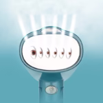 Aparat de Calcat Haine, Flippy, Aparat Portabil pentru Calcat Haine, Perfect pentru Calatorii, 20 x 10.5 x 8.7 cm, 1500 W, 220 V, Turcoaz - imagine 5