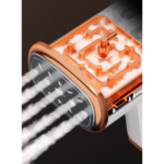 Aparat de Calcat Vertical Portabil cu Abur, Flippy, Putere 1000W, Rezervor de 100 ml, Priza, Functie Anti Calcar si Auto Curatare, Pliabil, 15x17x7.5 cm, Alb - imagine 8