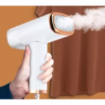 Aparat de Calcat Vertical Portabil cu Abur, Flippy, Putere 1000W, Rezervor de 100 ml, Priza, Functie Anti Calcar si Auto Curatare, Pliabil, 15x17x7.5 cm, Alb - imagine 11
