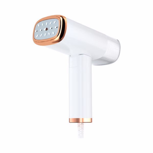 Aparat de Calcat Vertical Portabil cu Abur, Flippy, Putere 1000W, Rezervor de 100 ml, Priza, Functie Anti Calcar si Auto Curatare, Pliabil, 15x17x7.5 cm, Alb - imagine 1