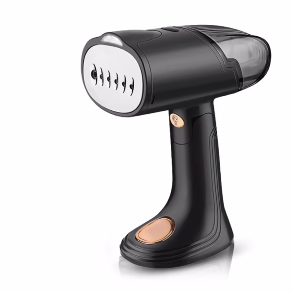 Aparat de Calcat Vertical Portabil cu Abur, Flippy, Putere 1500W, Rezervor Detasabil de 138ml, Priza, Functie Anti Calcar si Auto Curatare, Pliabil, cu Perie, 20x10.5x8 cm, Negru - imagine 9