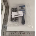 Aparat de Ras Manual, Flippy, din Otel Inoxidabil, Suport Lama + 10 Capete de Schimb Incluse, Cutie pentru Lame, Negru - imagine 2