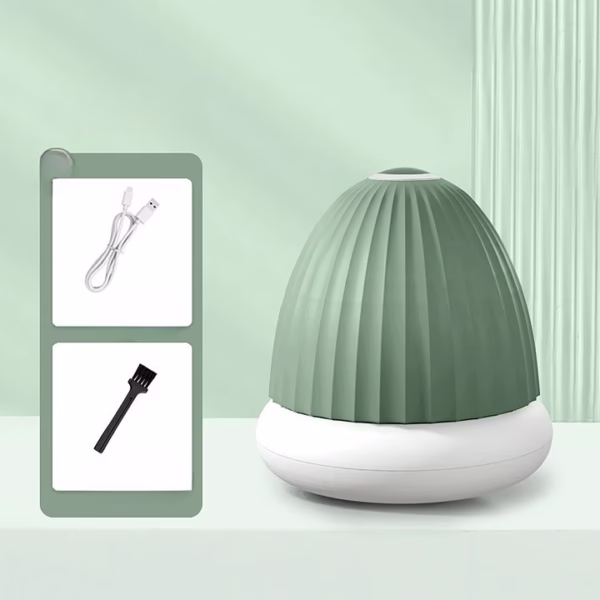 Aparat de Scame 2 in 1, Flippy, Curatare Haine si Lampa de Veghe, 3 Trepte, Incarcare Tip C, 4 W, 9 x 10 cm, Verde - imagine 2