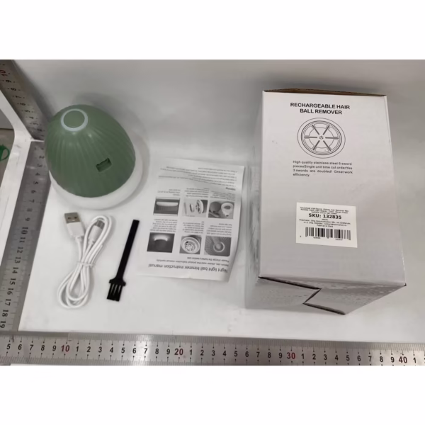 Aparat de Scame 2 in 1, Flippy, Curatare Haine si Lampa de Veghe, 3 Trepte, Incarcare Tip C, 4 W, 9 x 10 cm, Verde - imagine 3
