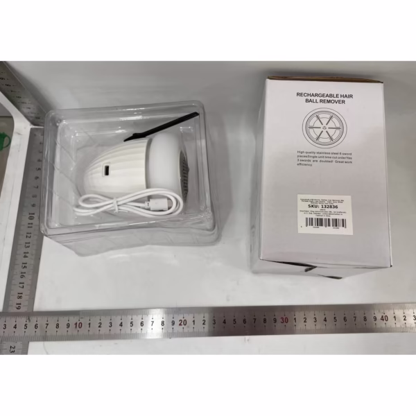 Aparat de Scame 2 in 1, Flippy, Curatare Haine si Lampa de Veghe, 3 Trepte, Incarcare Tip C, 4 W, 9 x 10 cm, Alb - imagine 2