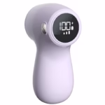 Aparat Electric de Curatat Scame 2in1, Flippy, Indepartare Scame si Aspirare, 15 x 8.5 cm, din ABS si Otel Inoxidabil, Incarcare USB Tip C, Mov - imagine 2