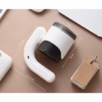 Aparat Pentru Curatat Scame, Par Si Praf, Flippy, cu LED, Pentru Diferite Tipuri De Material, Cu Lame Din Otel Inoxidabil, Compartiment de Depozitare, Maner Reglabil, 11x10.5x8.7 cm, Alb - imagine 3