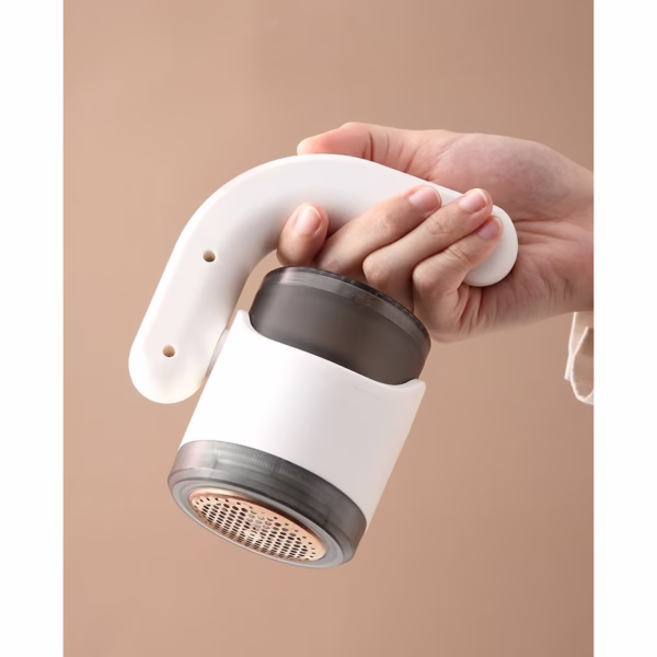 Aparat Pentru Curatat Scame, Par Si Praf, Flippy, cu LED, Pentru Diferite Tipuri De Material, Cu Lame Din Otel Inoxidabil, Compartiment de Depozitare, Maner Reglabil, 11x10.5x8.7 cm, Alb - imagine 4