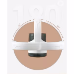 Aparat Pentru Curatat Scame, Par Si Praf, Flippy, cu LED, Pentru Diferite Tipuri De Material, Cu Lame Din Otel Inoxidabil, Compartiment de Depozitare, Maner Reglabil, 11x10.5x8.7 cm, Alb - imagine 9