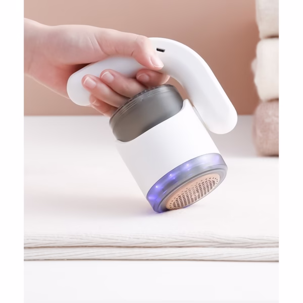 Aparat Pentru Curatat Scame, Par Si Praf, Flippy, cu LED, Pentru Diferite Tipuri De Material, Cu Lame Din Otel Inoxidabil, Compartiment de Depozitare, Maner Reglabil, 11x10.5x8.7 cm, Alb - imagine 10