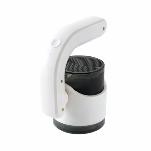 Aparat Pentru Curatat Scame, Par Si Praf, Flippy, cu LED, Pentru Diferite Tipuri De Material, Cu Lame Din Otel Inoxidabil, Compartiment de Depozitare, Maner Reglabil, 11x10.5x8.7 cm, Alb