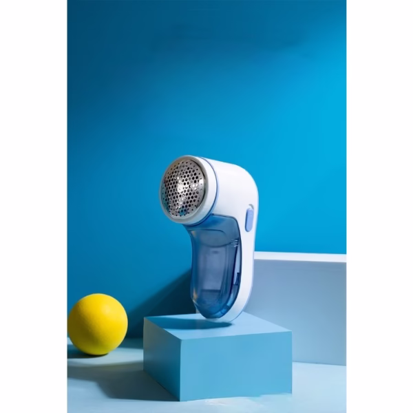 Aparat Pentru Curatat Scame, Par Si Praf, Flippy, Pentru Diferite Tipuri De Material, Cu Lame Din Otel Inoxidabil, Incarcare Prin USB Type-C, Cu Perie De Curatare si Cablu USB Incluse, Albastru, 15 x 7 cm - imagine 2